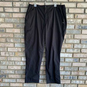 Men’s Craghoppers Basecamp Solarshield Fleece Lined Black Cargo Pants Size Large